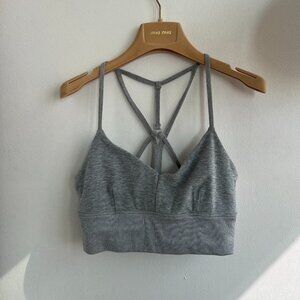 ALO Yoga Heather Grey Sports Bra